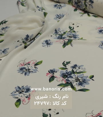 حریر کرپ گلدار